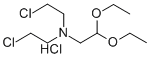 (Bis(2-chloroethyl)amino)acetaldehyde diethyl acetal hydrochloride Structure