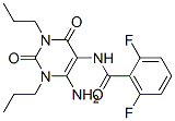 Benzamide,  N-(6-amino-1,2,3,4-tetrahydro-2,4-dioxo-1,3-dipropyl-5-pyrimidinyl)-2,6-difluoro- 구조식 이미지