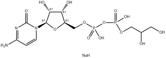 CYTIDINE 5'-DIPHOSPHOGLYCEROL DISODIUM SALT Structure