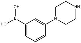 3-(piperazin-1-yl)phenylboronic acid Structure