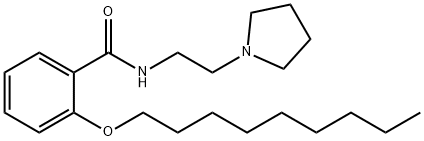 o-(Nonyloxy)-N-[2-(1-pyrrolidinyl)ethyl]benzamide Structure