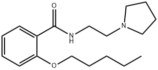 o-(펜틸옥시)-N-[2-(1-피롤리디닐)에틸]벤즈아미드 구조식 이미지