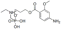 3-(4-amino-2-methoxy-benzoyl)oxypropyl-diethyl-azanium, dihydroxy-oxid o-oxo-phosphorane Structure