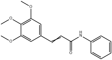 N-Phenyl-3-(3,4,5-trimethoxyphenyl)propenamide Structure