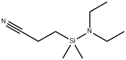 1-CYANOETHYL(DIETHYLAMINO)DIMETHYLSILANE 구조식 이미지