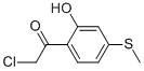 Ethanone, 2-chloro-1-[2-hydroxy-4-(methylthio)phenyl]- (9CI) Structure