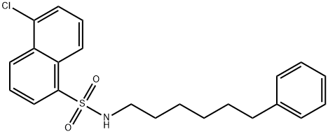 5-CHLORO-N-(6-PHENYLHEXYL)-1-NAPHTHALENESULFONAMIDE Structure
