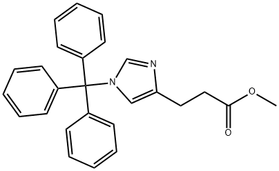 Methyl 3-(1-Tritylimidazol-4-yl) Propionate Structure