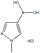 1-Methyl-1H-pyrazol-4-ylboronic acid, HCl 구조식 이미지