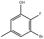 3-브로모-4-플루오로-5-하이드록시톨루엔 구조식 이미지