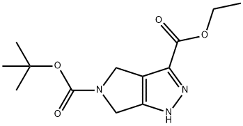 5-tert-butyl 3-ethyl 4,6-dihydropyrrolo[3,4-c]pyrazole-3,5(1H)-dicarboxylate 구조식 이미지