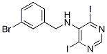 N-(3-브로모벤질)-4,6-디요도피리미딘-5-아민 구조식 이미지