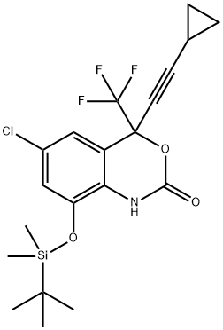 8-(tert-Butyldimethylsilyloxy) 8-Hydroxy Efavirenz Structure