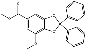 METHYL 7-METHOXY-2,2-DIPHENYL-1,3-BENZODIOXOLE-5-CARBOXYLATE Structure