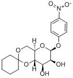 4-Nitrophenyl4,6-cyclohexylidene-b-D-mannopyranoside 구조식 이미지