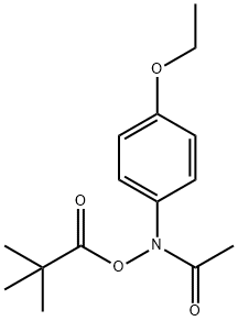 N-(pivaloyloxy)phenacetin Structure