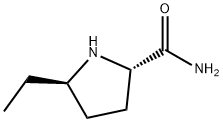 2-Pyrrolidinecarboxamide,5-ethyl-,(2S-trans)-(9CI) Structure