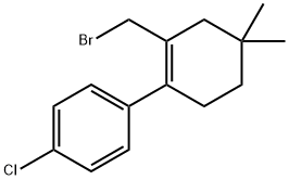 Benzene, 1-[2-(broMoMethyl)-4,4-diMethyl-1-cyclohexen-1-yl]-4-chloro- 구조식 이미지