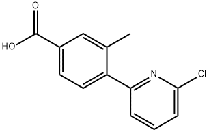 4-(6-CHLORO-PYRIDIN-2-YL)-3-메틸-벤조산 구조식 이미지