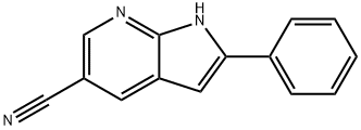 1H-Pyrrolo[2,3-b]pyridine-5-carbonitrile, 2-phenyl- Structure