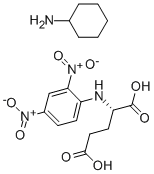 N-2,4-DNP-L-글루탐산DI(MONOCYCLOHEXYLAMMONIUM)SALT 구조식 이미지
