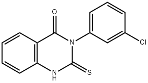 3-(3-CHLORO-PHENYL)-2-MERCAPTO-3H-QUINAZOLIN-4-ONE 구조식 이미지