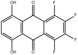 1,2,3,4-사염화-5,8-디하이드록시 안트라퀴논 구조식 이미지