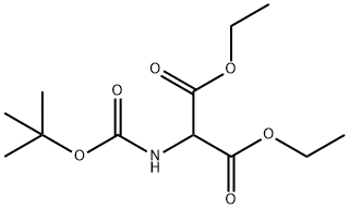 DIETHYL (BOC-AMINO)MALONATE 구조식 이미지