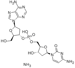 2'-DEOXYADENYLYL(3'5')-2'-DEOXYCYTIDINE AMMONIUM 구조식 이미지