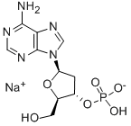 2'-DEOXYADENOSINE 3'-MONOPHOSPHATE SODIUM SALT 구조식 이미지
