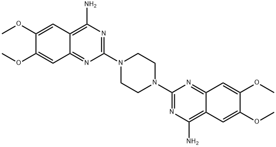 2,2'-(1,4-Piperazinediyl)bis[6,7-diMethoxy-4-quinazolinaMine] Structure