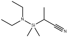 1-CYANOETHYL(DIETHYLAMINO)DIMETHYLSILANE 구조식 이미지