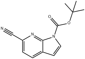 1H-Pyrrolo[2,3-b]pyridine-1-carboxylic acid, 6-cyano-, 1,1-diMethylethyl ester Structure