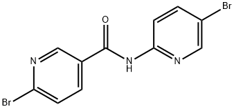6-bromo-N-(5-bromopyridin-2-yl)nicotinamide 구조식 이미지