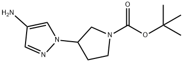 4-Amino-1-(1-Boc-pyrrolidin-3-yl)-1H-pyrazole Structure