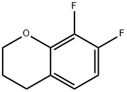 2H-1-Benzopyran, 7,8-difluoro-3,4-dihydro- Structure