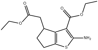 diethyl 2-amino-5,6-dihydro-4H-cyclopenta[b]thiophene-3,4-dicarboxylate 구조식 이미지