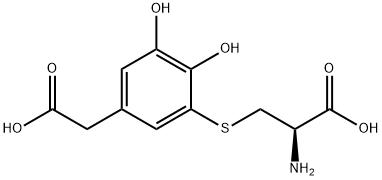 5-S-cysteinyl-3,4-dihydroxyphenylacetic acid Structure