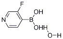 3-Fluoropyridin-4-ylboronic acid hydrate 구조식 이미지