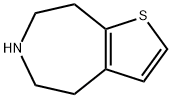 5,6,7,8-테트라하이드로-4H-티에노[2,3-D]아제핀 구조식 이미지