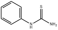 1-PHENYL-2-THIOUREA 구조식 이미지