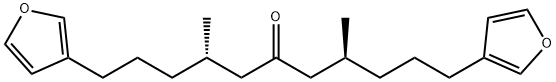 (4S,8S)-1,11-Di(furan-3-yl)-4,8-dimethyl-6-undecanone 구조식 이미지