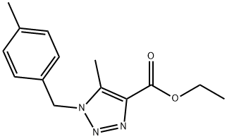 ethyl 5-methyl-1-(4-methylbenzyl)-1H-1,2,3-triazole-4-carboxylate 구조식 이미지