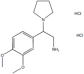 2-(3,4-DIMETHOXY-PHENYL)-2-PYRROLIDIN-1-YL-ETHYLAMINE DIHYDROCHLORIDE Structure