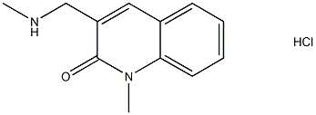 1-Methyl-3-((methylamino)methyl)quinolin-2(1H)-one hydrochloride 구조식 이미지