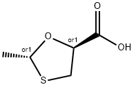 1,3-Oxathiolane-5-carboxylicacid,2-methyl-,trans-(9CI) Structure