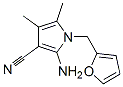 2-AMINO-1-(2-FURYLMETHYL)-4,5-DIMETHYL-1H-PYRROLE-3-CARBONITRILE Structure