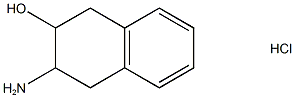 3-Amino-1,2,3,4-tetrahydronaphthalen-2-ol hydrochloride Structure