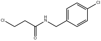 3-CHLORO-N-(4-CHLORO-BENZYL)-PROPIONAMIDE Structure