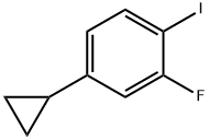 4-Cyclopropyl-2-fluoro-1-iodobenzene Structure